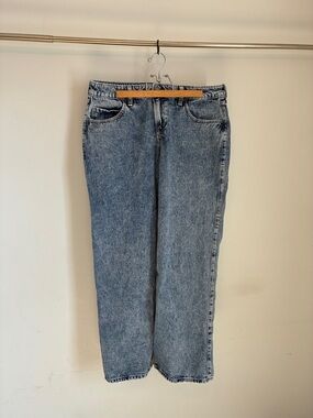 Hollister Women's Low Rise Baggy Jeans - Light Wash Blue W31 L